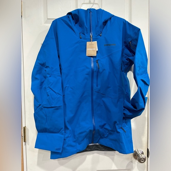 Patagonia Men’s Small Snowdrifter Jacket Blue Snow Ski Snowboarding NWT - Picture 1 of 8